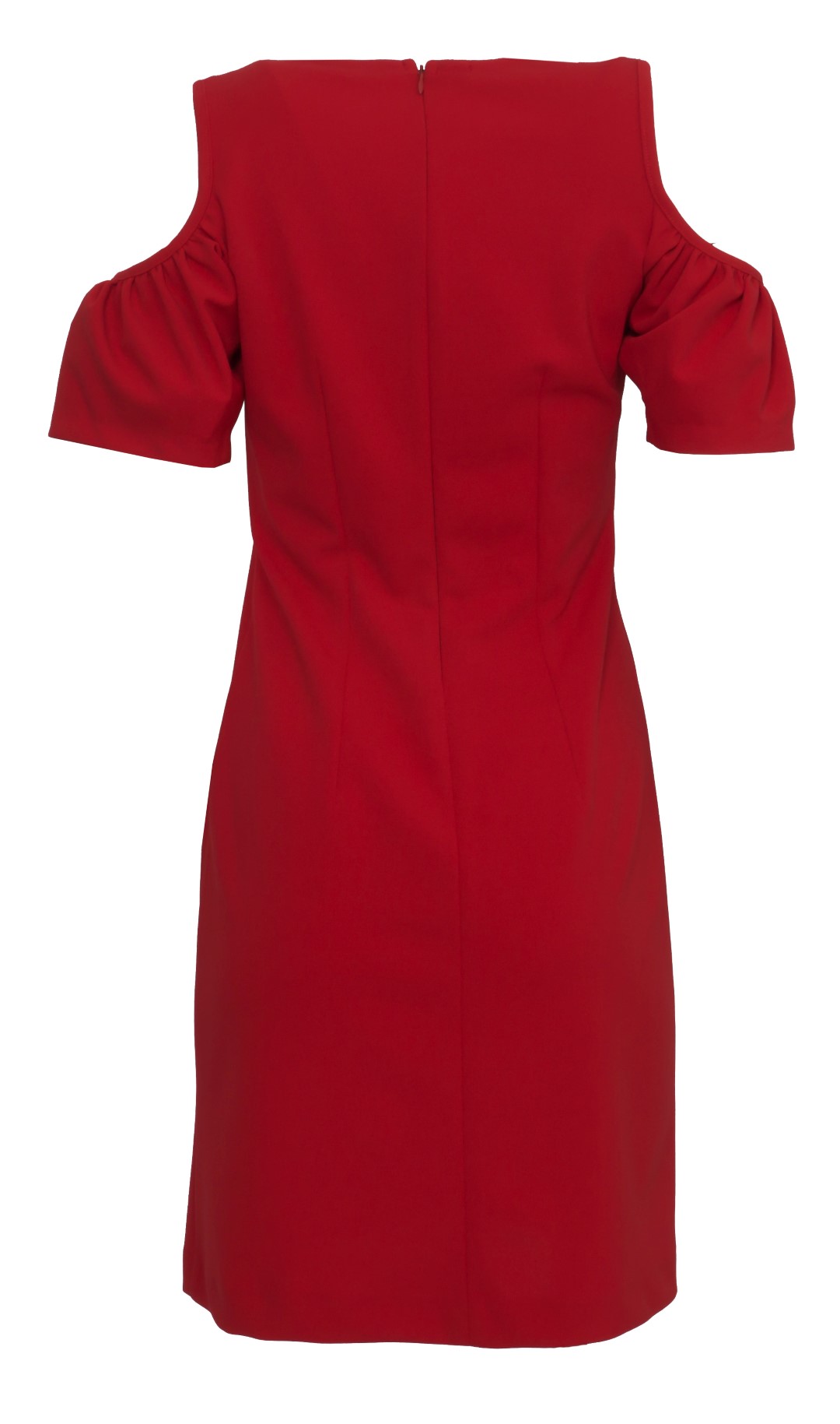 Czerwona sukienka off shoulder De Facto | Polski producent odzieży z  25-letnim doświadczeniem